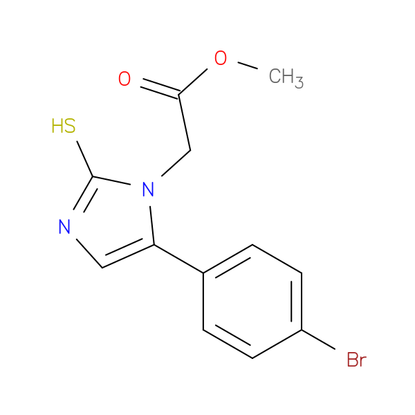 Methyl [5-(4-bromophenyl)-2-mercapto-1H-imidazol-1-yl]acetate