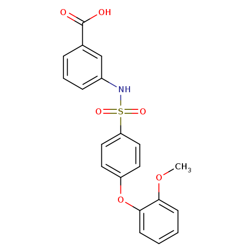 3-[4-(2-METHOXYPHENOXY)PHENYLSULFONAMIDO]BENZOIC ACID
