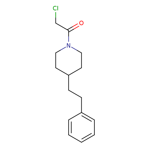 2-chloro-1-[4-(2-phenylethyl)piperidin-1-yl]ethan-1-one