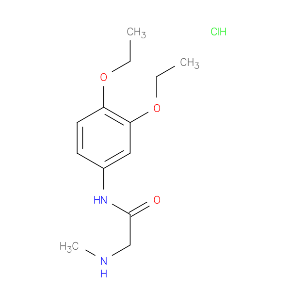 N-(3,4-diethoxyphenyl)-2-(methylamino)acetamide hydrochloride