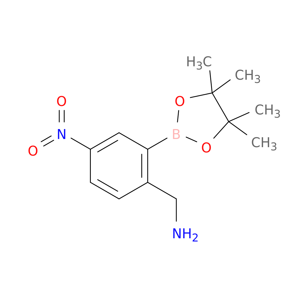 2-Aminomethyl-5-nitrophenylboronic acid, pinacol ester