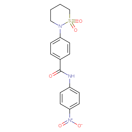 4-(1,1-dioxo-1lambda6,2-thiazinan-2-yl)-N-(4-nitrophenyl)benzamide