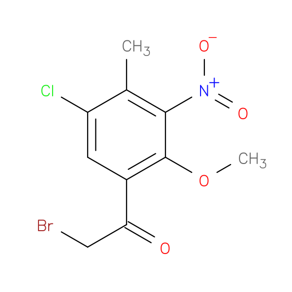 2-Bromo-1-(5-chloro-2-methoxy-4-methyl-3-nitro phenyl)ethanone