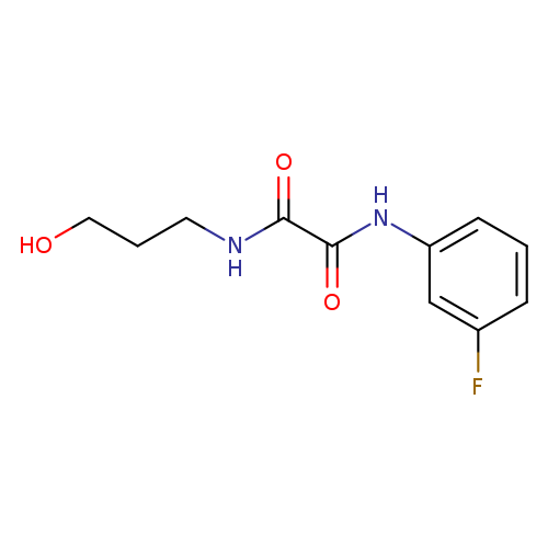 N'-(3-fluorophenyl)-N-(3-hydroxypropyl)ethanediamide