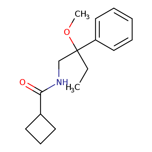 N-(2-methoxy-2-phenylbutyl)cyclobutanecarboxamide