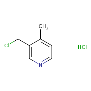 Pyridine, 3-(chloromethyl)-4-methyl-, hydrochloride (1:1)