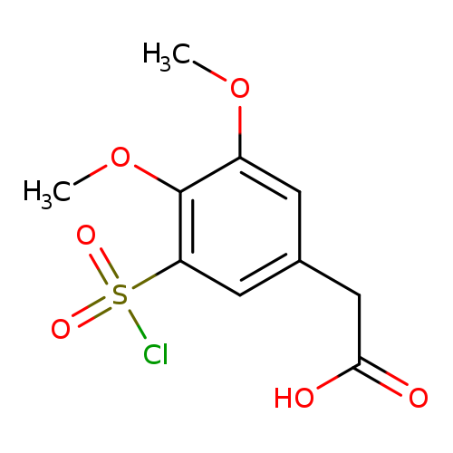 2-[3-(Chlorosulfonyl)-4,5-dimethoxyphenyl]acetic acid