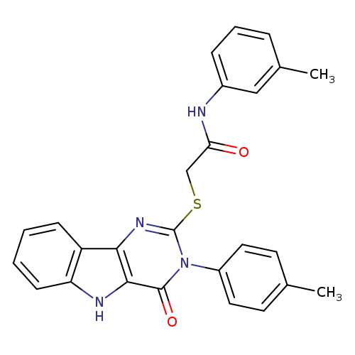 N-(3-methylphenyl)-2-{[3-(4-methylphenyl)-4-oxo-3H,4H,5H-pyrimido[5,4-b]indol-2-yl]sulfanyl}acetamide