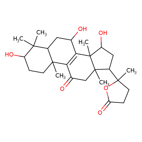 3β,7β,15β-trihydroxy-11-oxo-lanosta-8-en-24→20 lactone