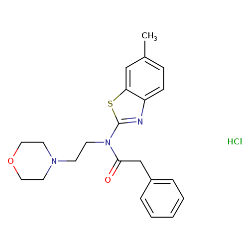 N-(6-methyl-1,3-benzothiazol-2-yl)-N-[2-(morpholin-4-yl)ethyl]-2-phenylacetamide hydrochloride