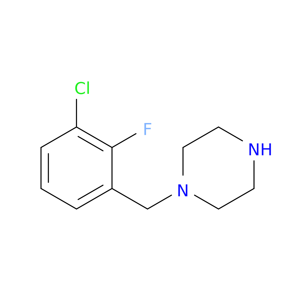 1-[(3-chloro-2-fluorophenyl)methyl]piperazine
