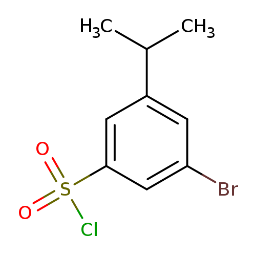 3-bromo-5-(propan-2-yl)benzene-1-sulfonylchloride
