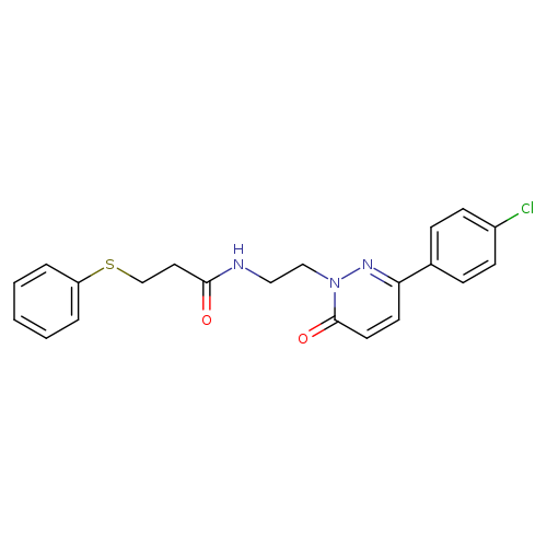 N-{2-[3-(4-chlorophenyl)-6-oxo-1,6-dihydropyridazin-1-yl]ethyl}-3-(phenylsulfanyl)propanamide