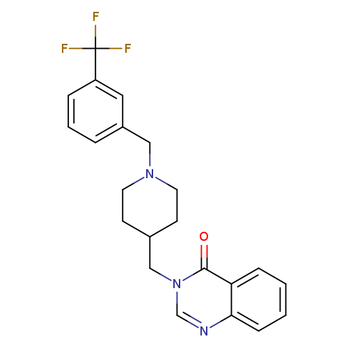 3-[(1-{[3-(trifluoromethyl)phenyl]methyl}piperidin-4-yl)methyl]-3,4-dihydroquinazolin-4-one