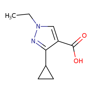 3-Cyclopropyl-1-ethyl-1H-pyrazole-4-carboxylicacid