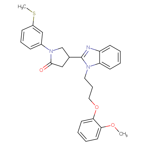 4-{1-[3-(2-methoxyphenoxy)propyl]-1H-1,3-benzodiazol-2-yl}-1-[3-(methylsulfanyl)phenyl]pyrrolidin-2-one