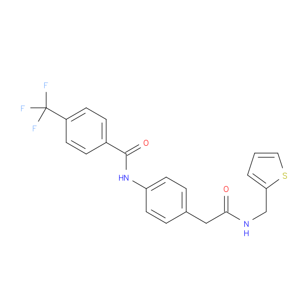N-[4-({[(thiophen-2-yl)methyl]carbamoyl}methyl)phenyl]-4-(trifluoromethyl)benzamide