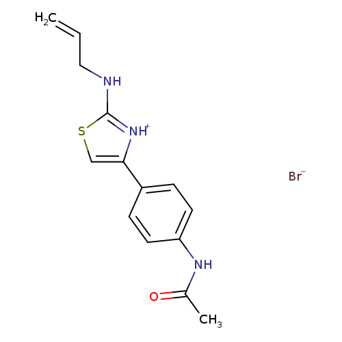 N-(4-{2-[(prop-2-en-1-yl)amino]-1,3-thiazol-4-yl}phenyl)acetamide hydrobromide