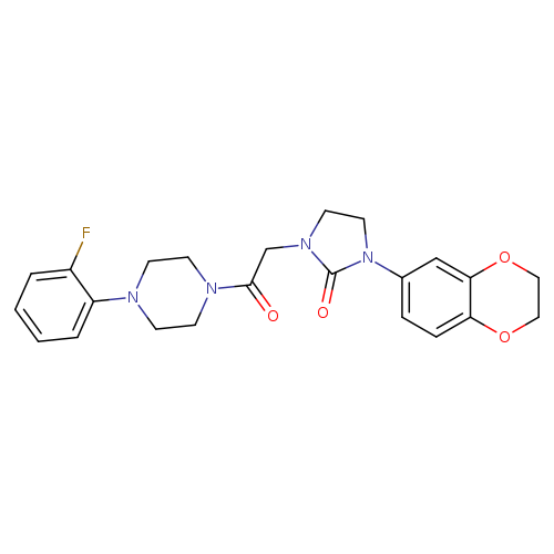 1-(2,3-dihydro-1,4-benzodioxin-6-yl)-3-{2-[4-(2-fluorophenyl)piperazin-1-yl]-2-oxoethyl}imidazolidin-2-one