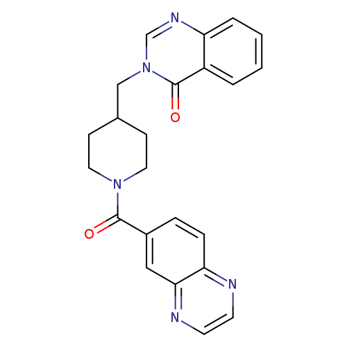 3-{[1-(quinoxaline-6-carbonyl)piperidin-4-yl]methyl}-3,4-dihydroquinazolin-4-one