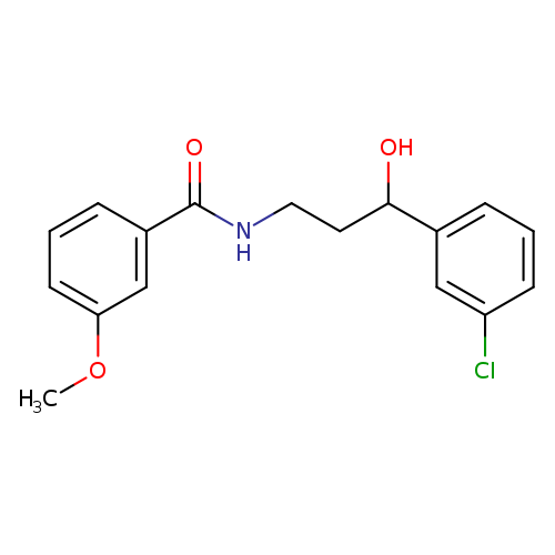 N-[3-(3-chlorophenyl)-3-hydroxypropyl]-3-methoxybenzamide