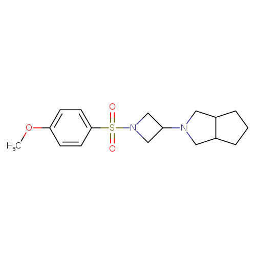 1-(4-methoxybenzenesulfonyl)-3-{octahydrocyclopenta[c]pyrrol-2-yl}azetidine