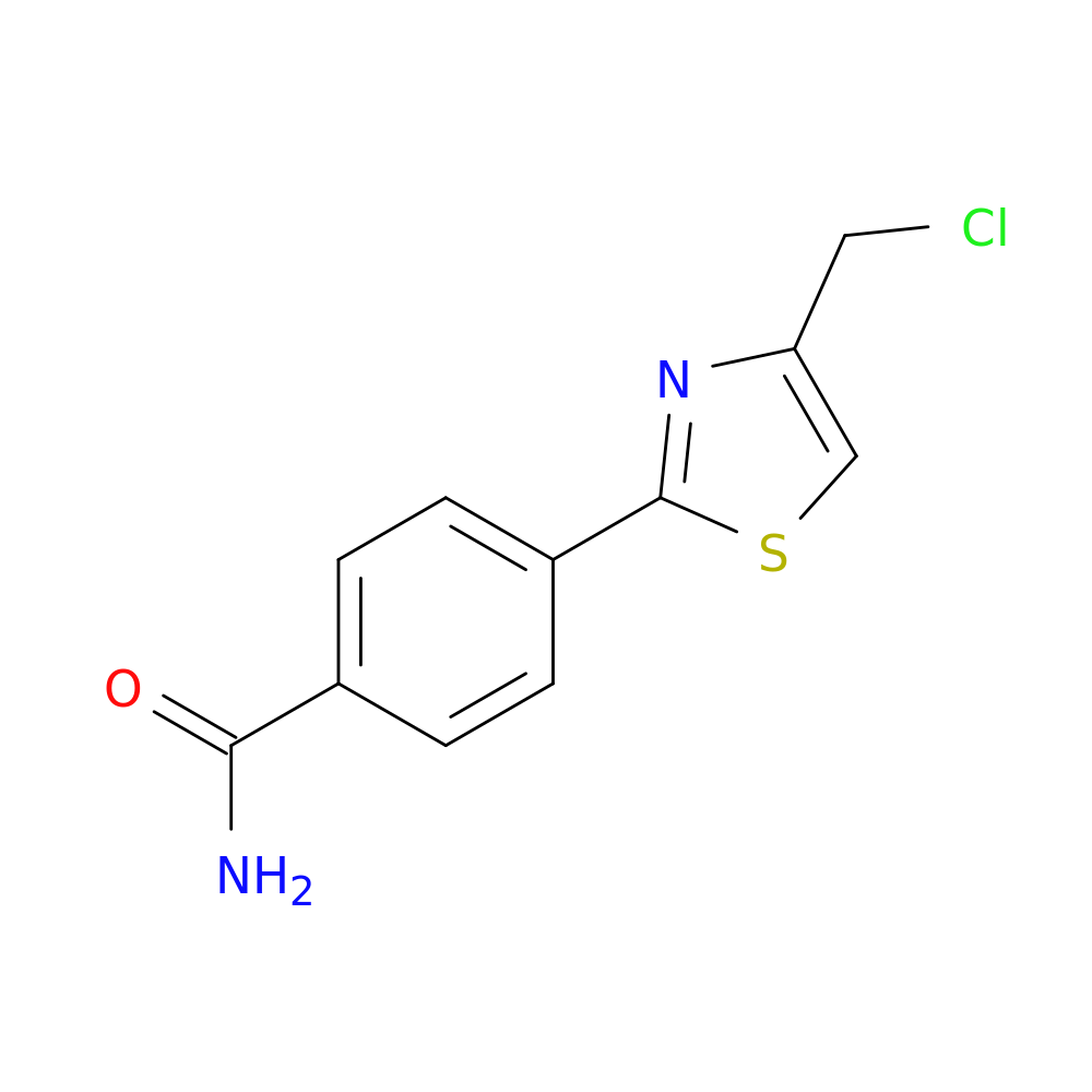 4-[4-(chloromethyl)-1,3-thiazol-2-yl]benzamide