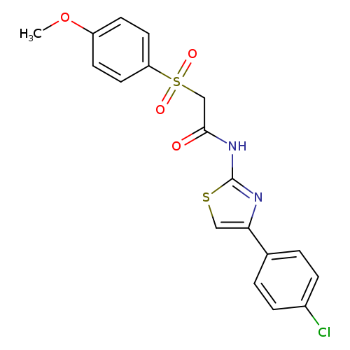 N-[4-(4-chlorophenyl)-1,3-thiazol-2-yl]-2-(4-methoxybenzenesulfonyl)acetamide