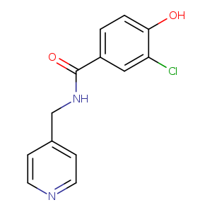 3-chloro-4-hydroxy-N-(pyridin-4-ylmethyl)benzamide