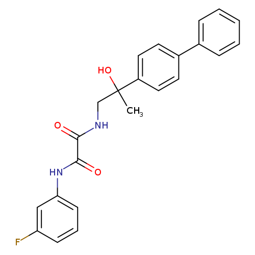 N-(2-{[1,1'-biphenyl]-4-yl}-2-hydroxypropyl)-N'-(3-fluorophenyl)ethanediamide