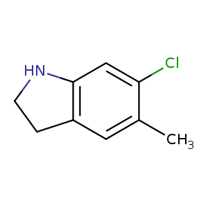 1H-Indole, 6-chloro-2,3-dihydro-5-methyl-