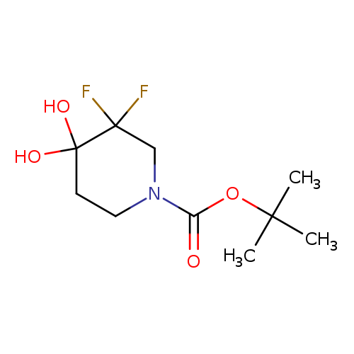 tert-butyl 3,3-difluoro-4,4-dihydroxypiperidine-1-carboxylate