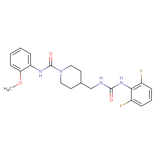4-({[(2,6-difluorophenyl)carbamoyl]amino}methyl)-N-(2-methoxyphenyl)piperidine-1-carboxamide