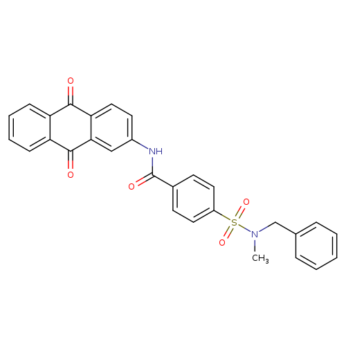 4-[benzyl(methyl)sulfamoyl]-N-(9,10-dioxo-9,10-dihydroanthracen-2-yl)benzamide
