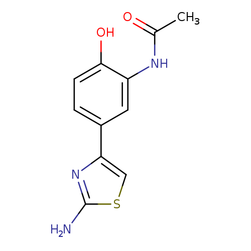 N-[5-(2-amino-1,3-thiazol-4-yl)-2-hydroxyphenyl]acetamide