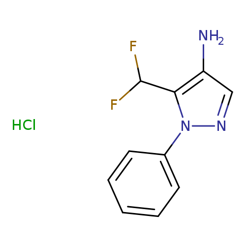 5-(difluoromethyl)-1-phenyl-1h-pyrazol-4-amine hydrochloride