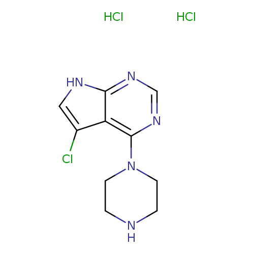 1-{5-chloro-7H-pyrrolo[2,3-d]pyrimidin-4-yl}piperazine dihydrochloride