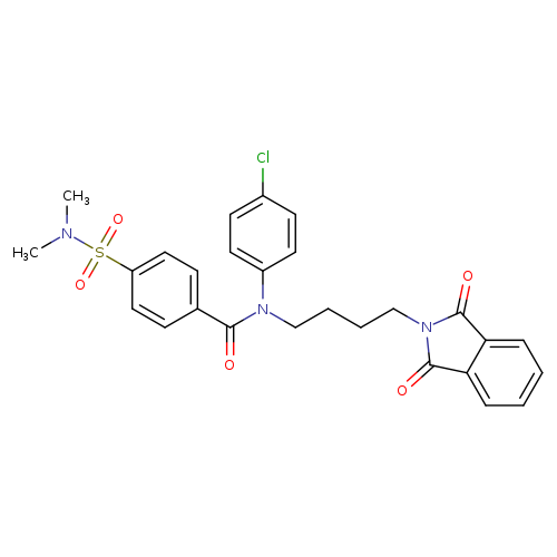 N-(4-chlorophenyl)-4-(dimethylsulfamoyl)-N-[4-(1,3-dioxo-2,3-dihydro-1H-isoindol-2-yl)butyl]benzamide
