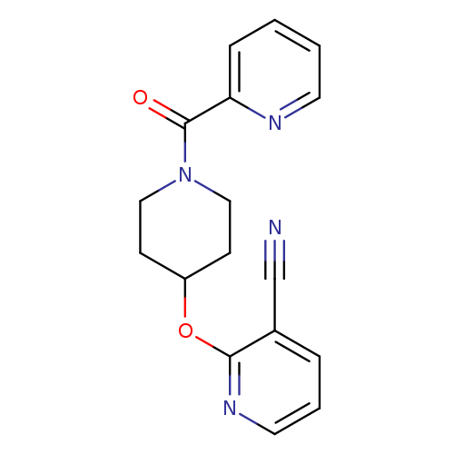 2-{[1-(pyridine-2-carbonyl)piperidin-4-yl]oxy}pyridine-3-carbonitrile