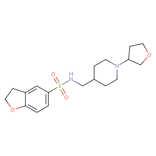N-{[1-(oxolan-3-yl)piperidin-4-yl]methyl}-2,3-dihydro-1-benzofuran-5-sulfonamide