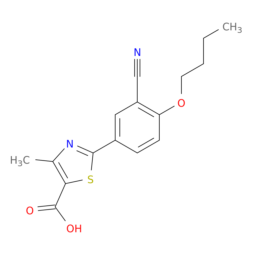 2-(4-Butoxy-3-cyanophenyl)-4-methylthiazole-5-carboxylic acid