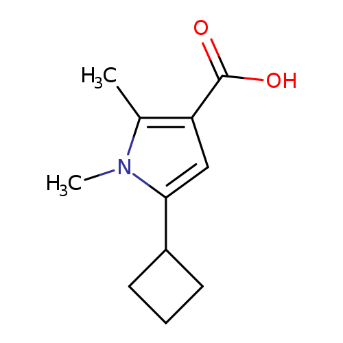 5-cyclobutyl-1,2-dimethyl-1H-pyrrole-3-carboxylic acid