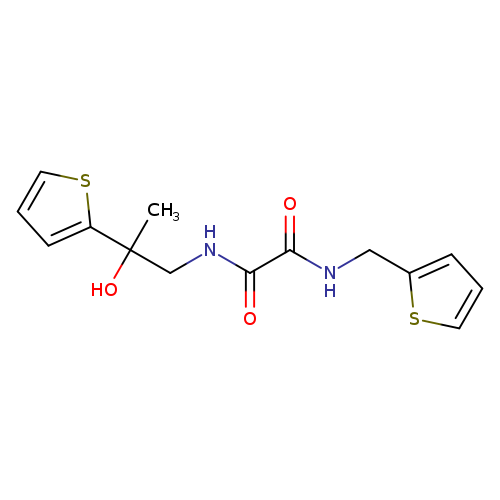 N-[2-hydroxy-2-(thiophen-2-yl)propyl]-N'-[(thiophen-2-yl)methyl]ethanediamide