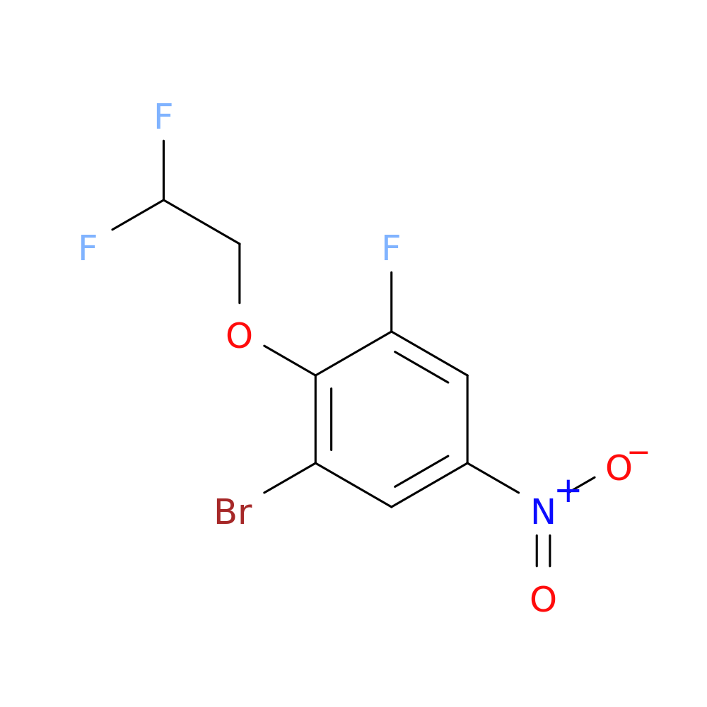 1-Bromo-2-(2,2-difluoro-ethoxy)-3-fluoro-5-nitro-benzene