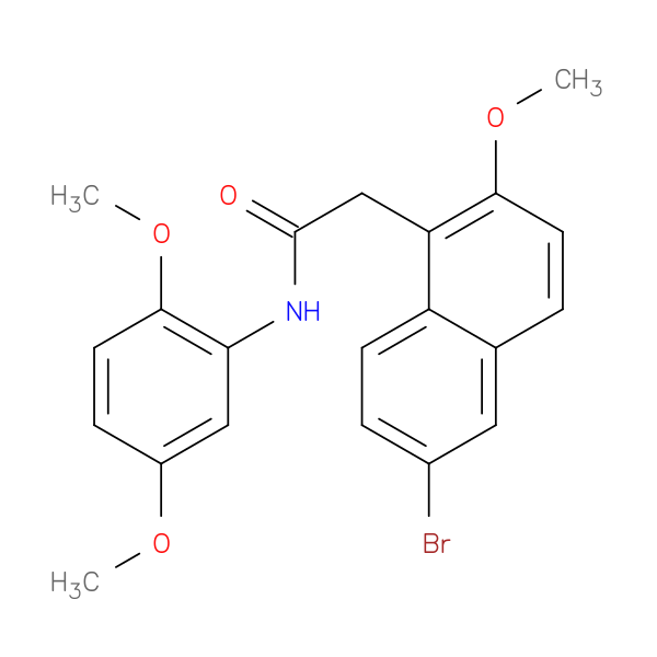 2-(6-bromo-2-methoxy-1-naphthyl)-N-(2,5-dimethoxyphenyl)acetamide