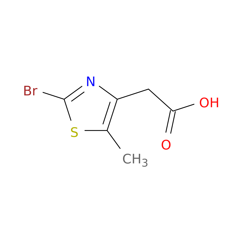 2-(2-bromo-5-methyl-1,3-thiazol-4-yl)acetic acid