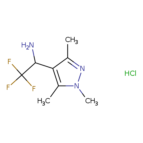 2,2,2-trifluoro-1-(trimethyl-1H-pyrazol-4-yl)ethan-1-amine hydrochloride