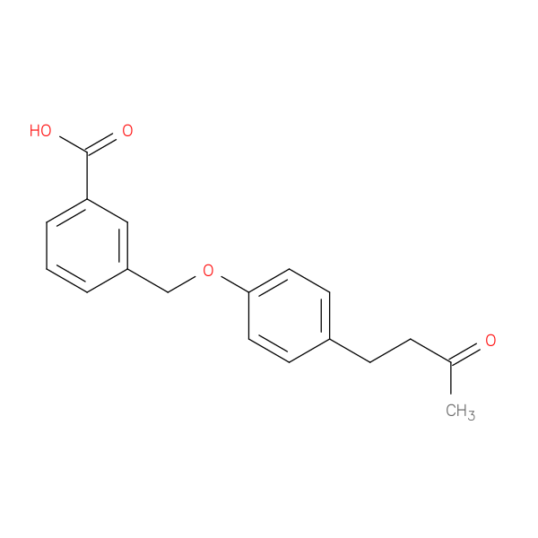 3-{[4-(3-oxobutyl)phenoxy]methyl}benzoic acid