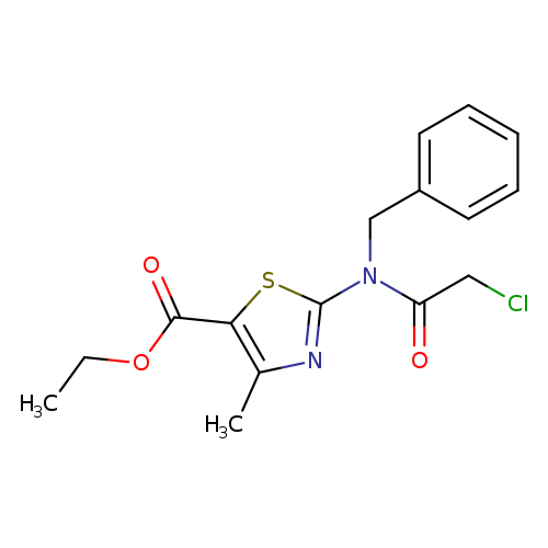 ethyl 2-(N-benzyl-2-chloroacetamido)-4-methyl-1,3-thiazole-5-carboxylate