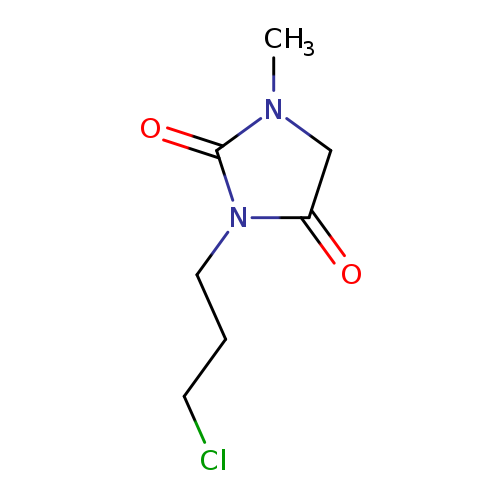 3-(3-chloropropyl)-1-methylimidazolidine-2,4-dione